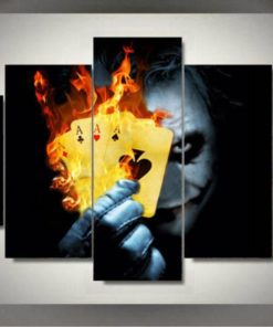 5 Panels The Joker DC Comics Canvas Art Multi Poster Piece Art Work