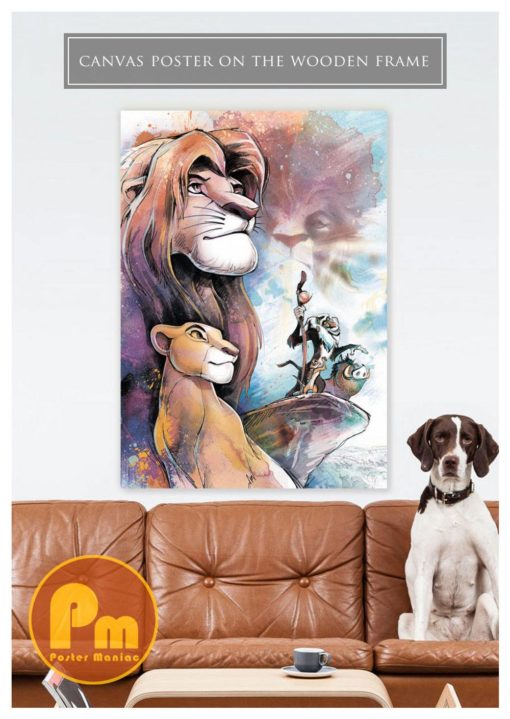 The Lion King Stretched Canvas Poster/Disney Print 056/The Lion King Canvas Print/Kids Poster/Digital Print