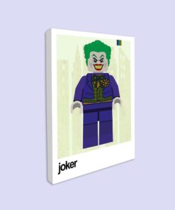 SUPERHERO WALL ART, The Joker Canvas print, Superhero Comic Canvas, Toddler Boy Wall Décor, Kids Room Interior Design