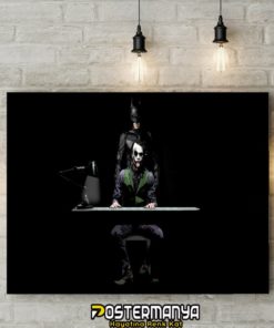 Batman Joker Movie Poster Print, Canvas Art Painting Print, Framed Wall Art Print, Modern Wall Art Decor Living Room, Film Gift