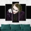 Batman Joker Movie Canvas Print - 5 Panel Canvas - Multi Panel Canvas - Home Decor- Wall Art - Ready To Hang