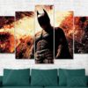 Batman The Dark Knight Movie Canvas Print - 5 Panel Canvas - Multi Panel Canvas - Home Decor- Wall Art - Ready To Hang