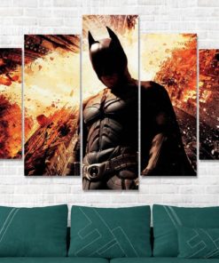 Batman The Dark Knight Movie Canvas Print - 5 Panel Canvas - Multi Panel Canvas - Home Decor- Wall Art - Ready To Hang