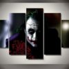 5 panels The Joker Canvas Art Batman Dc Joker Poster Piece Home Decor Work Wall Print