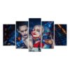 5 panels The Joker Harley Quinn Canvas Art Dc Harley Quinn Joker Suicide Squad Poster Piece Home Decor Work Wall Print