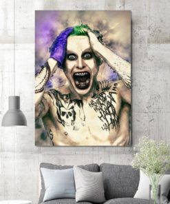 Suicide Squad Joker Movie Canvas Art Framed Ready To Hang