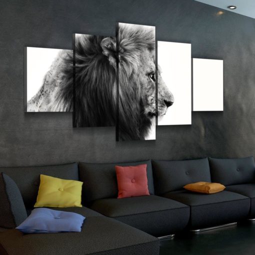 Jungle King Canvas Set - Poster - Home Decor - Artwork - Print - Gallery Wrap - Framed - Custom Prints - Multi Panel art, Christmas Gift