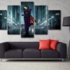 5 panels The Joker Canvas Art Batman Dc Joker Poster Piece Home Decor Work Wall Print