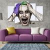 5 panels The Joker Canvas Art Dc Joker Poster Piece Home Decor Work Wall Print