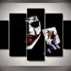 5 panels The Joker Canvas Art Batman Joker Poster Piece Home Decor Work Wall Print