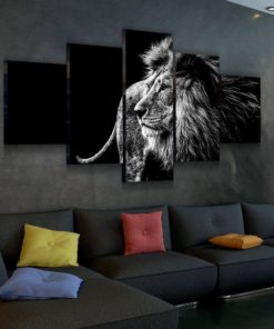 Beautiful Lion Canvas Set- Artwork - Print - Gallery Wrap - Framed - Custom Prints - Multi Panel - Wedding, Anniversary, Birthday Gifts