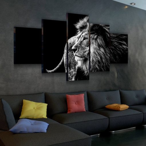 Beautiful Lion Canvas Set- Artwork - Print - Gallery Wrap - Framed - Custom Prints - Multi Panel - Wedding, Anniversary, Birthday Gifts