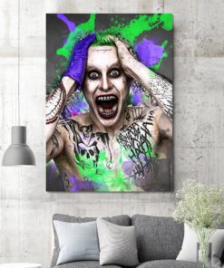 Suicide Squad Joker Movie Canvas Art Framed Ready To Hang