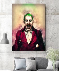 Suicide Squad Joker Movie Canvas Art Framed Ready To Hang