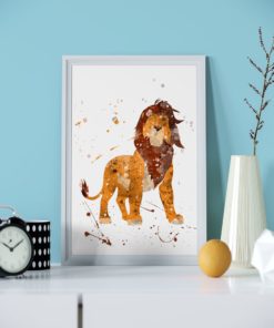 Simba Watercolor Art Print | Poster | Wall Art | Nursery Decor | Gift Idea | Watercolor | Art | Disney |