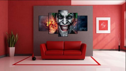 Comics canvas, 5 panel canvas, Printed on Canvas, Wall Art, Home Décor, Contemporary Artwork