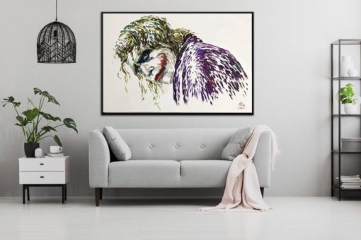 Abstract Painting Joker Abstract Modern Art Abstract Art Home Decor Abstract Joker Art Colorful Artwork Abstract Canvas Painting