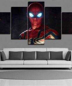 5 Panels Spider Man Canvas Art Multi Piece Avengers Endgame Infinity War Marvel Home Decor Poster Print