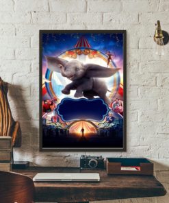 Dumbo Movie Wall Art Paint Wall Decor Canvas Prints Canvas Art Poster Oil Paintings No Frame