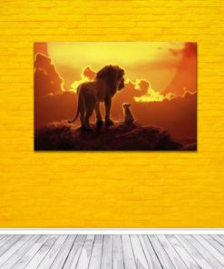The Lion King movie on canvas