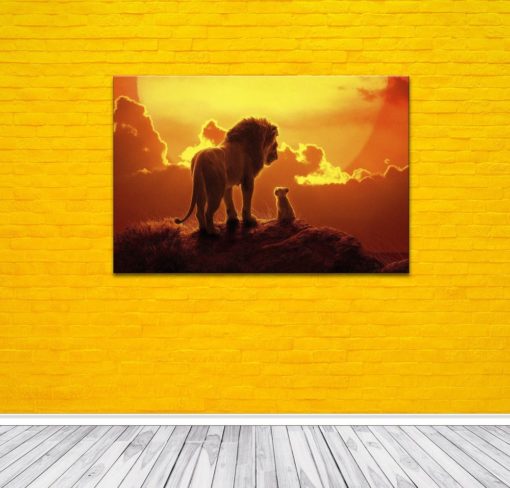 The Lion King movie on canvas