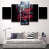 Harley Quinn Suicide Squad Arkham Asylum Gotham City Siren Dark Knight Joker 5 Piece Canvas Art Home Decor Poster Print Panel  Wall Hanging