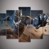 Marvel Avengers Black Panther Infinity War Endgame Suphero DC  5 Piece Canvas Anime Manga Home Decor Wall Art 5 Panel Print Wall Hanging