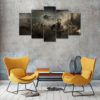 Marvel Avengers Infinity War Endgame Suphero DC Comic Cartoon 5 Piece Canvas Anime Manga Home Decor Wall Art 5 Panel Print Wall Hanging