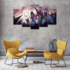 Marvel Avengers Infinity War Endgame Suphero DC Comic Cartoon 5 Piece Canvas Anime Manga Home Decor Wall Art 5 Panel Print Wall Hanging