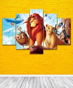 The Lion King on canvas