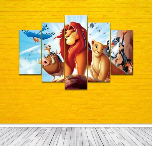 The Lion King on canvas