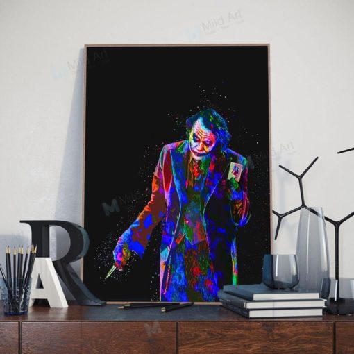 Black Batman Joker Dark Knight Poster Print Pop Movie Fan Super Heros A4 Nordic Film Color Wall Art Picture Home Decor Canvas Painting Gift