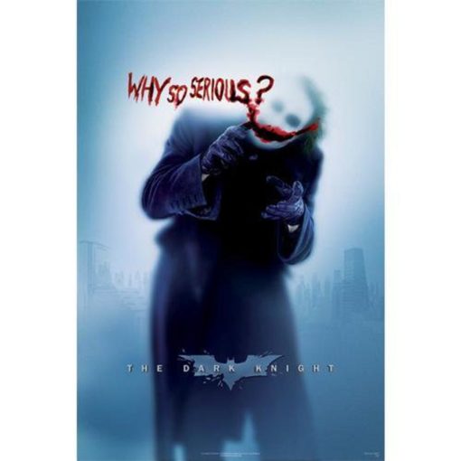 Wall art -Batman The dark night / movie style / joker / Bruce wayne / Batman / Printed in paper / size: 24 X36 In