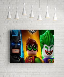 The Lego Batman Joker Robin, Canvas Wall Art