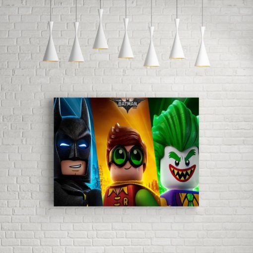 The Lego Batman Joker Robin, Canvas Wall Art
