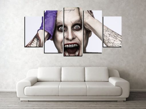 Suicide Squad Canvas, Wall Poster, Large Canvas, Movie Canvas Print, Canvas Art, Joker Canvas Print, Canvas Panels, Jared Leto Art Print