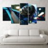 5 Panels The Joker Dc Comics Canvas Art Multi Poster Piece Art Work