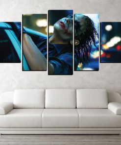5 Panels The Joker Dc Comics Canvas Art Multi Poster Piece Art Work