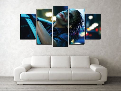 5 Panels The Joker Dc Comics Canvas Art Multi Poster Piece Art Work