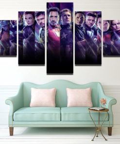 Avengers Endgame Movie 5 Piece Canvas Art Set,5 panel canvas wall art,5 piece wall art,Print Artwork Decor Decal Mural Decoration