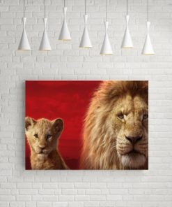 Simba Mufasa In The Lion King, Canvas Wall Art