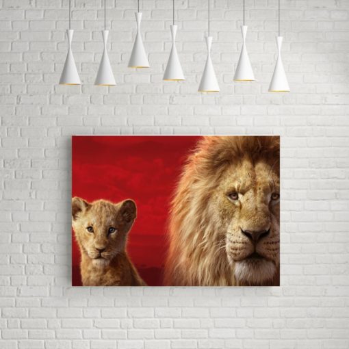 Simba Mufasa In The Lion King, Canvas Wall Art