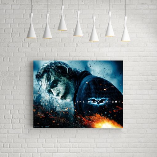 Joker The Dark Knight , Canvas Wall Art