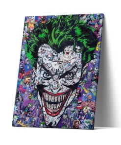 The Joker Artwork Canvas Print -  The Joker Poster - The Joker Painting -  The Joker Wall Art Print - Wall Decor Gift For The Joker Fan