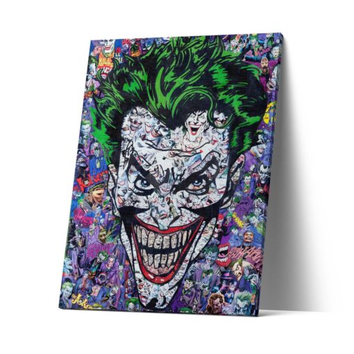 The Joker Artwork Canvas Print -  The Joker Poster - The Joker Painting -  The Joker Wall Art Print - Wall Decor Gift For The Joker Fan