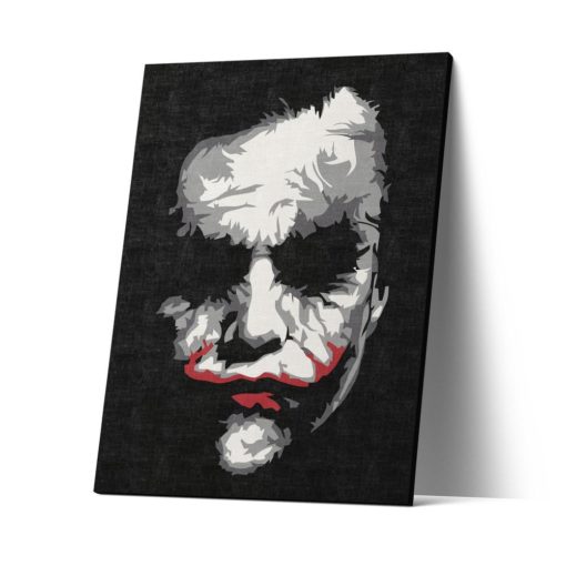 The Joker Artwork Canvas Print -  The Joker Poster - The Joker Painting -  The Joker Wall Art Print - Wall Decor Gift For The Joker Fan
