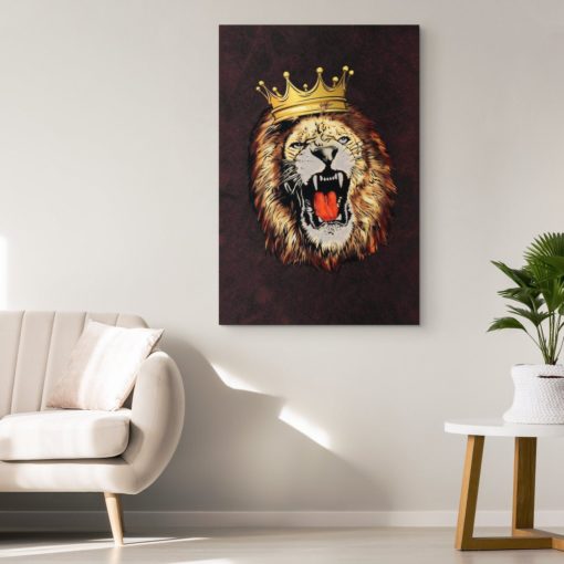 The Lion King Canvas Art, Lion Wall Art, Canvas Art comes Ready to Hang, Lion Lovers Gift