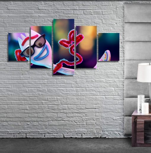 Toy Story 4 poster / Forky wall decor, canvas / framed and ready to hang OR unframed. WALL ART, home decor.