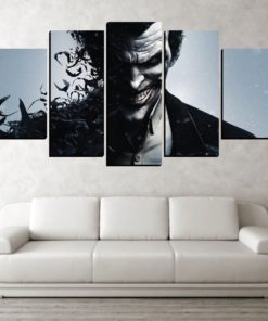 5 Panels The Joker Dc Comics Canvas Art Multi Poster Piece Art Work