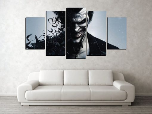 5 Panels The Joker Dc Comics Canvas Art Multi Poster Piece Art Work